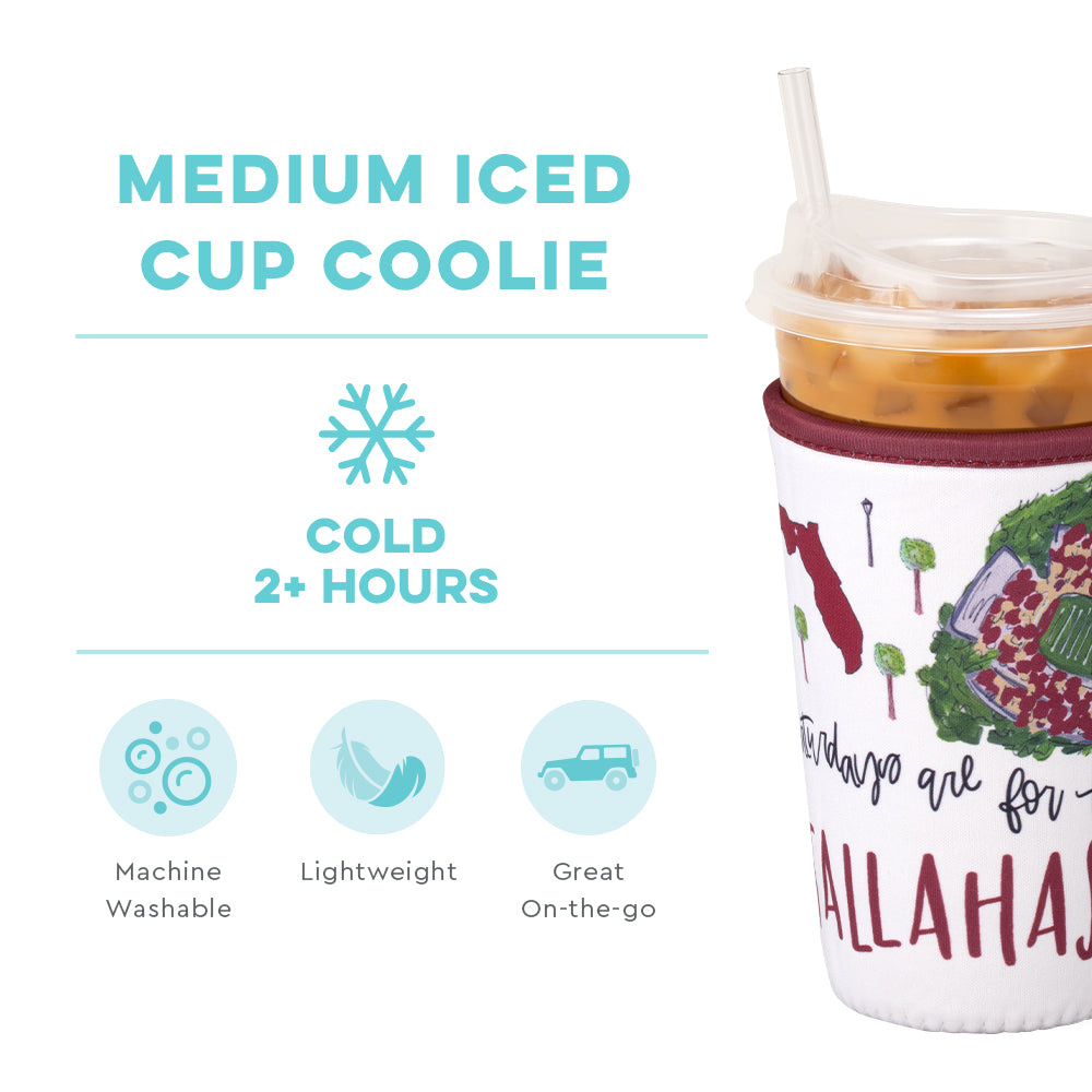Saturdays in Tallahassee Medium Iced Cup Coolie