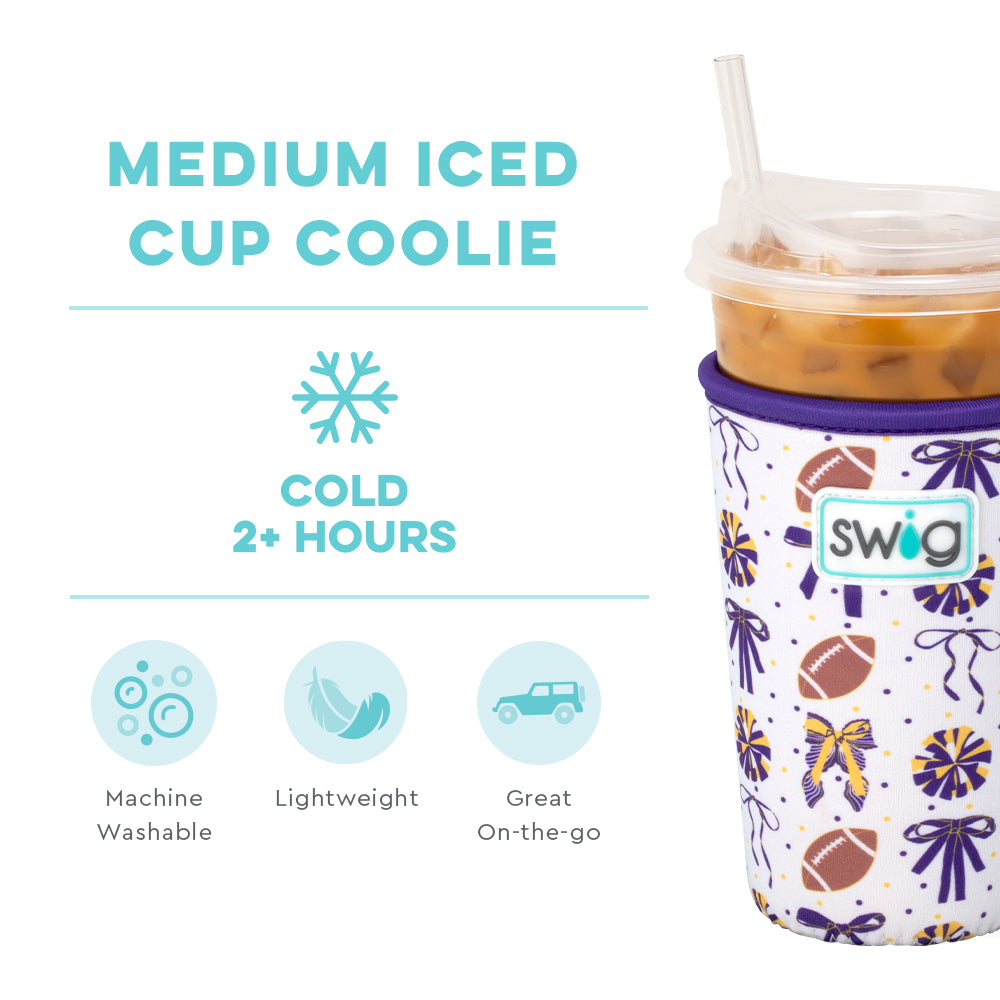 We've Got Spirit Purple + Yellow Medium Iced Cup Coolie