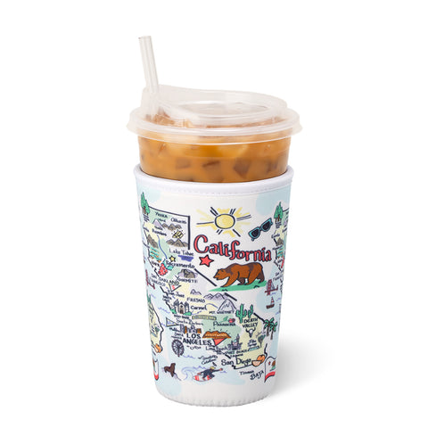 Christmas Bows Large Iced Cup Coolie