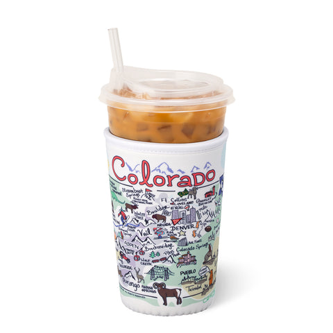 Christmas Bows Large Iced Cup Coolie