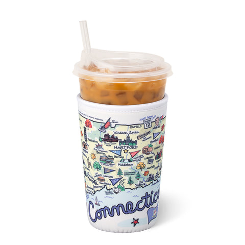 Christmas Bows Large Iced Cup Coolie