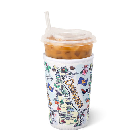 Christmas Bows Large Iced Cup Coolie