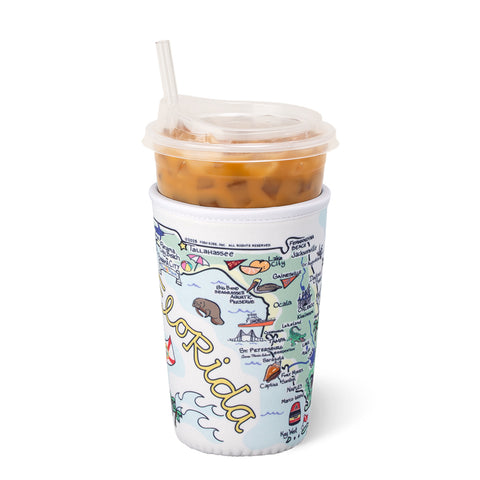 Christmas Bows Large Iced Cup Coolie