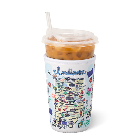 Christmas Bows Large Iced Cup Coolie
