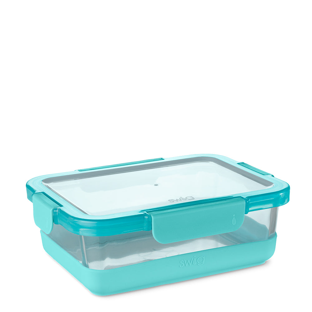 Aqua 3pc Glass Food Storage Large Set