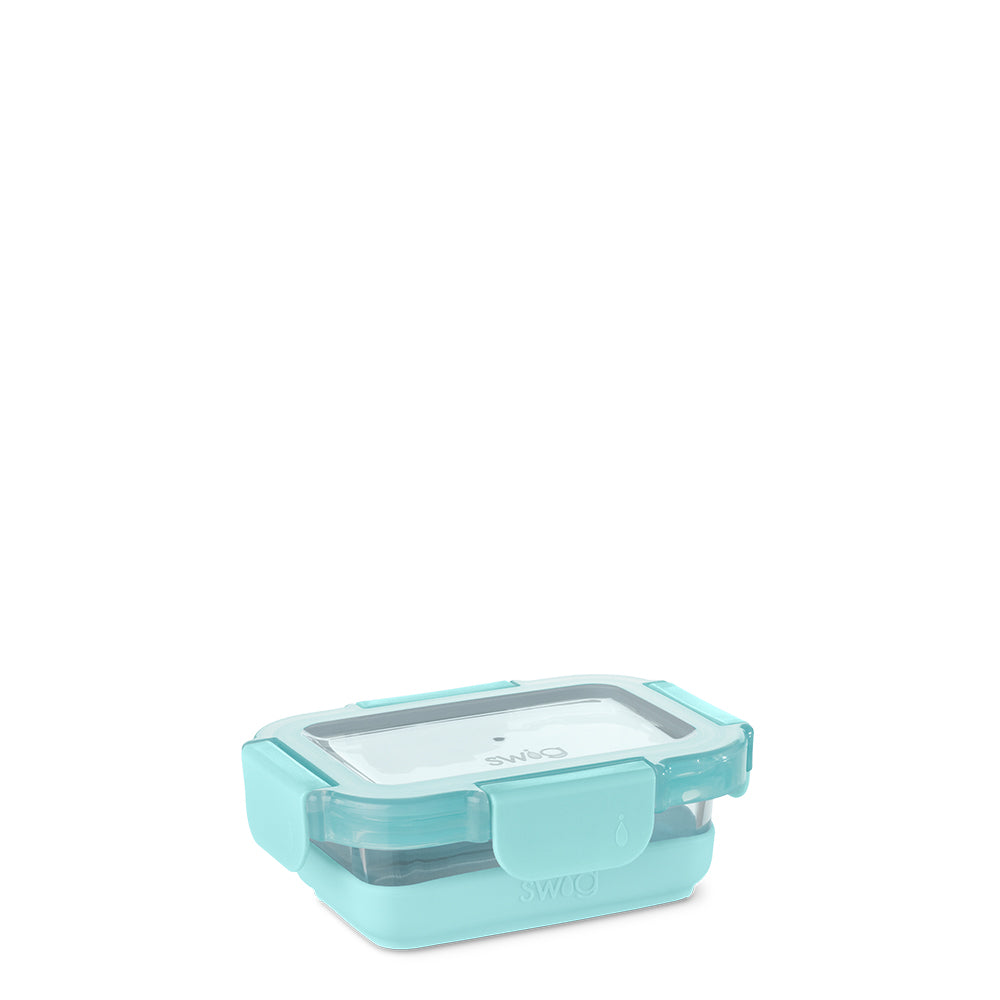 Aqua 3pc Glass Food Storage Medium Set