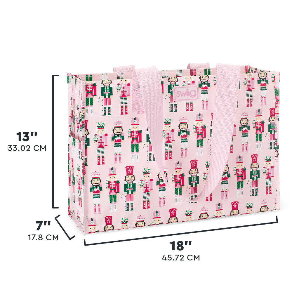 Sugar Plum Soldiers Large Reusable Gift Bag