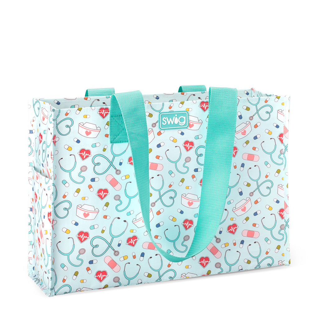 Swig Life Scrub Life Laminated Large Reusable Bag