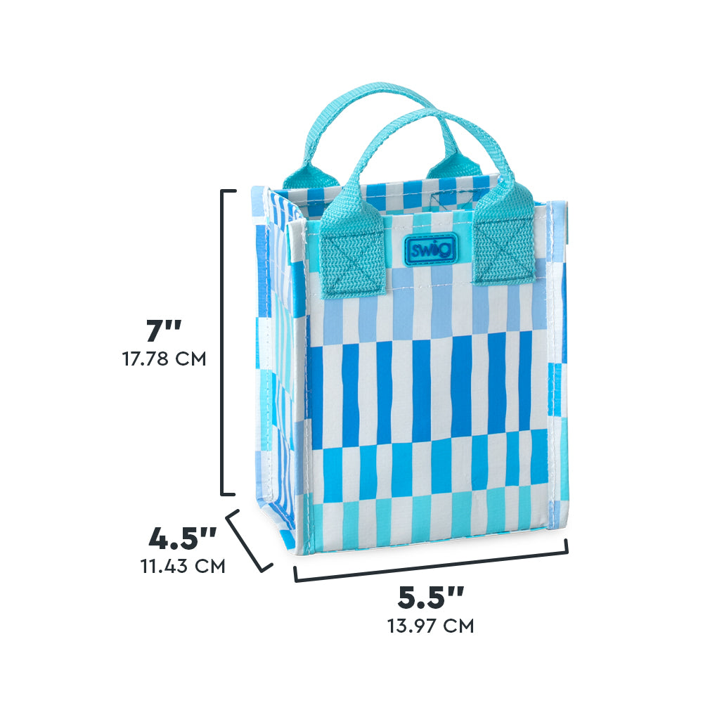 Glacier Stripe Mini Reusable Gift Bag