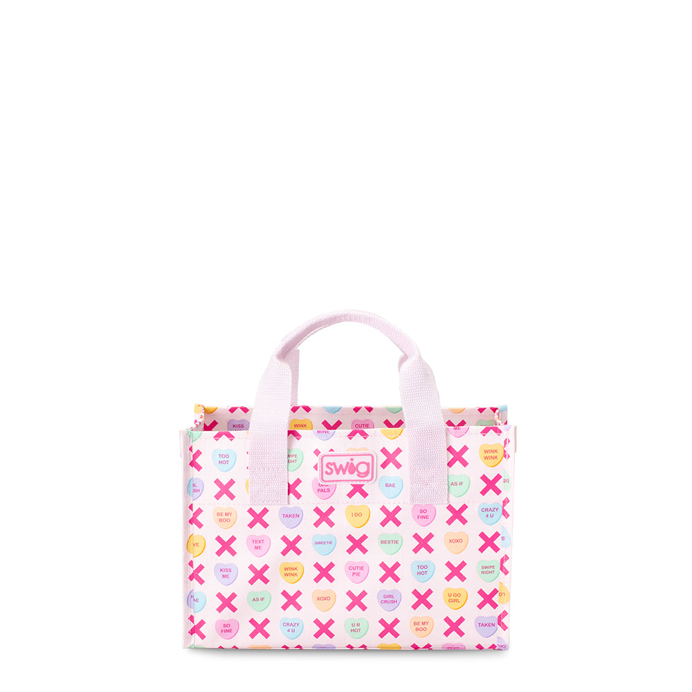 Swig Life Be Mine Laminated Small Reusable Bag with upright handles