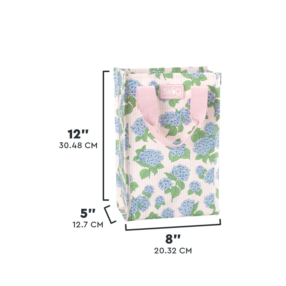 Hydrangeas Tall Reusable Gift Bag