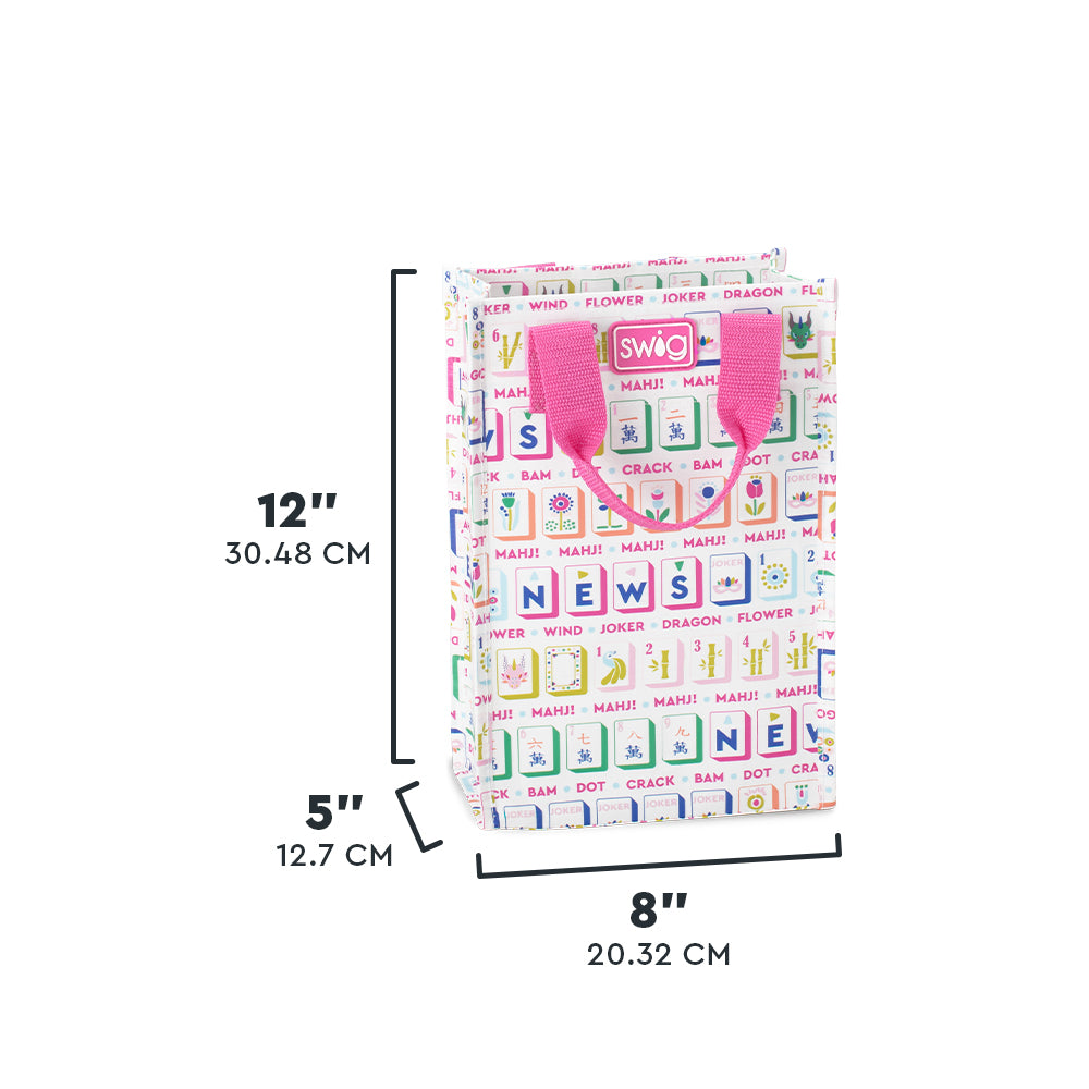 Mahjong Tall Reusable Gift Bag