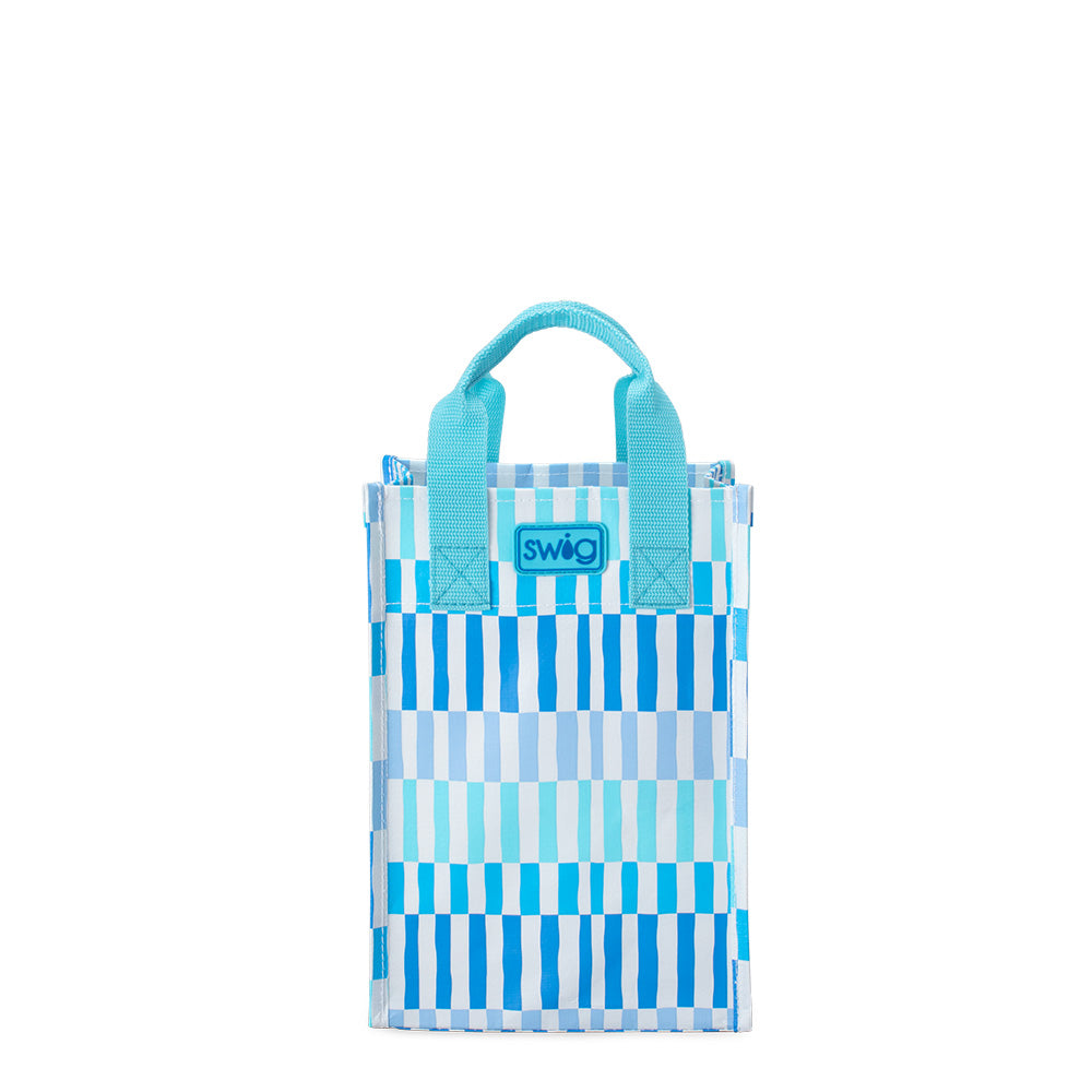 Glacier Stripe Tall Reusable Gift Bag
