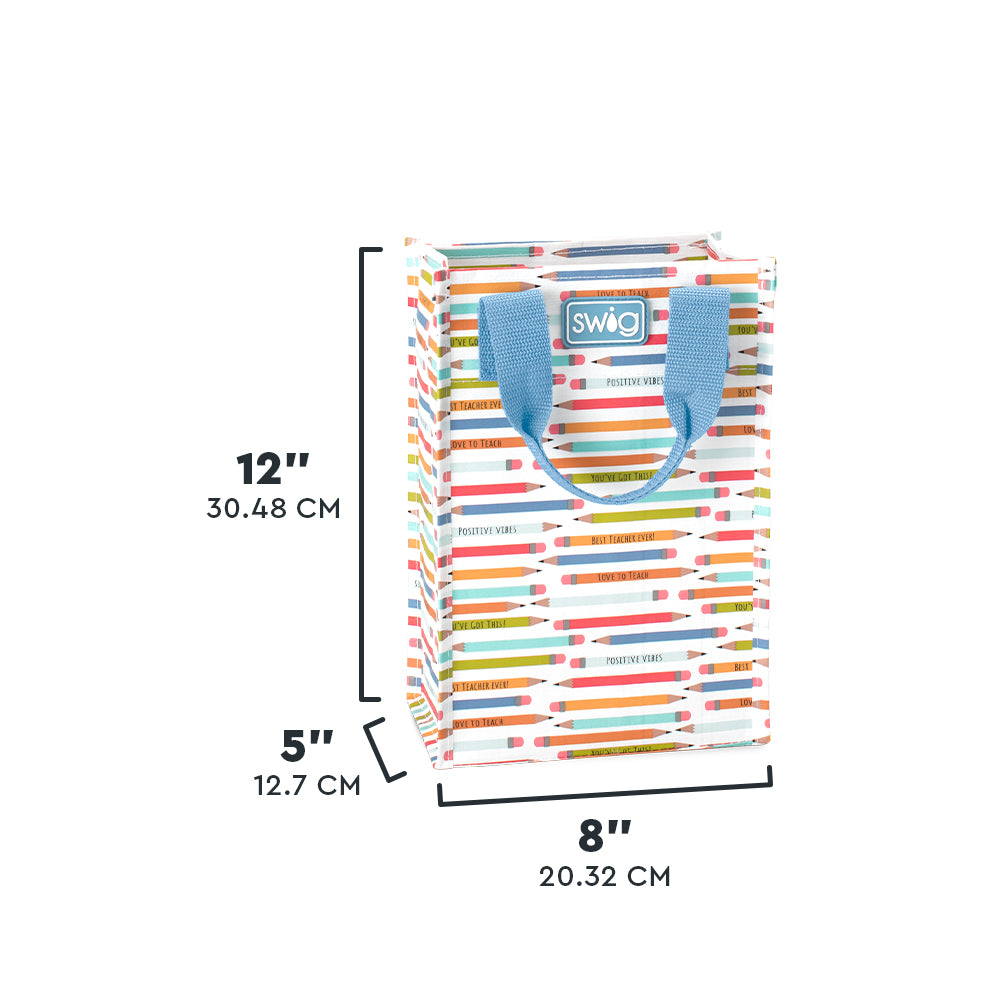 Teacher Life Tall Reusable Gift Bag