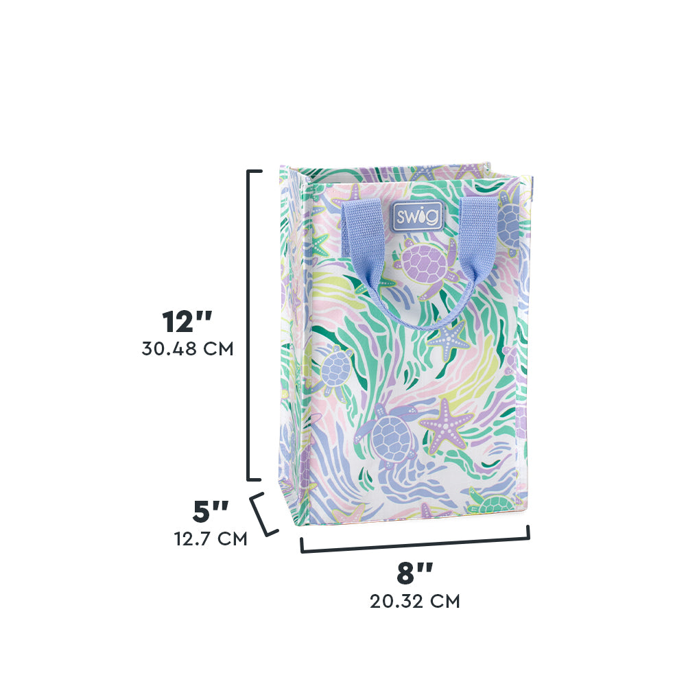 Sea Swirl Tall Reusable Gift Bag