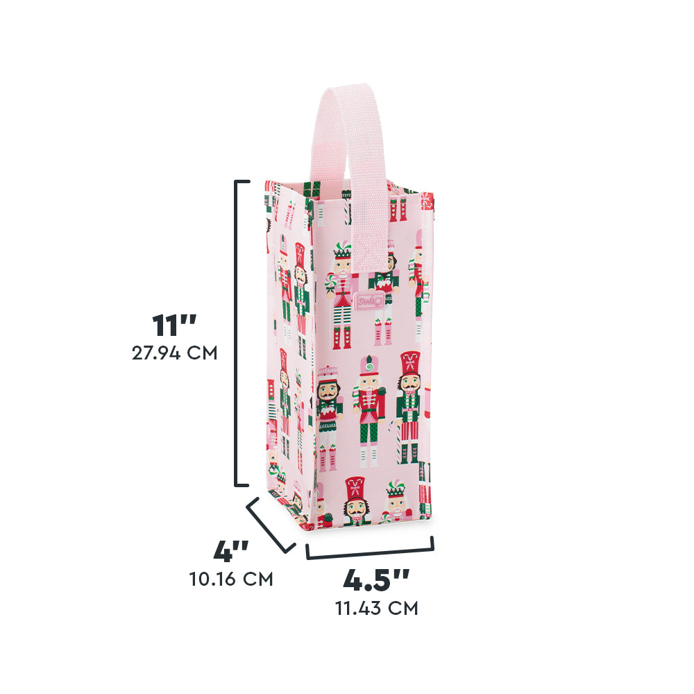 Sugar Plum Soldiers Wine Reusable Gift Bag