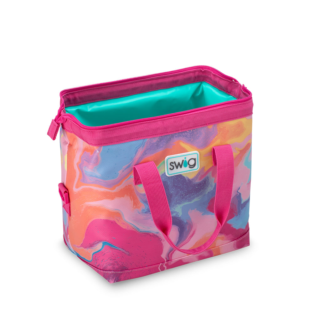 Swig Life Candy Crush Packi 12 Cooler open view from the side
