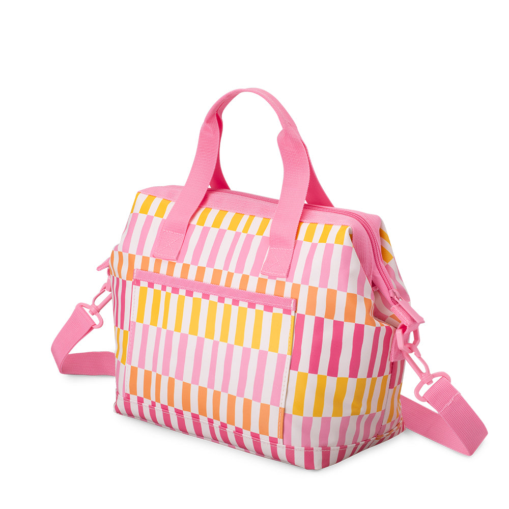 Sherbet Stripe Packi 12 Cooler