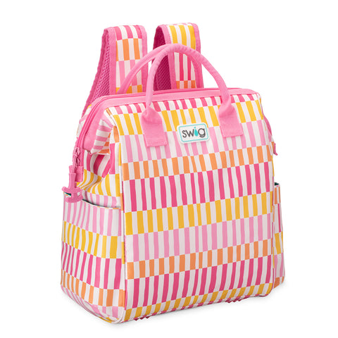 Sherbet Stripe Packi 12 Cooler