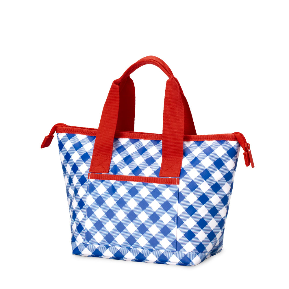 Gameday Gingham Royal + Red Lunchi Lunch Bag