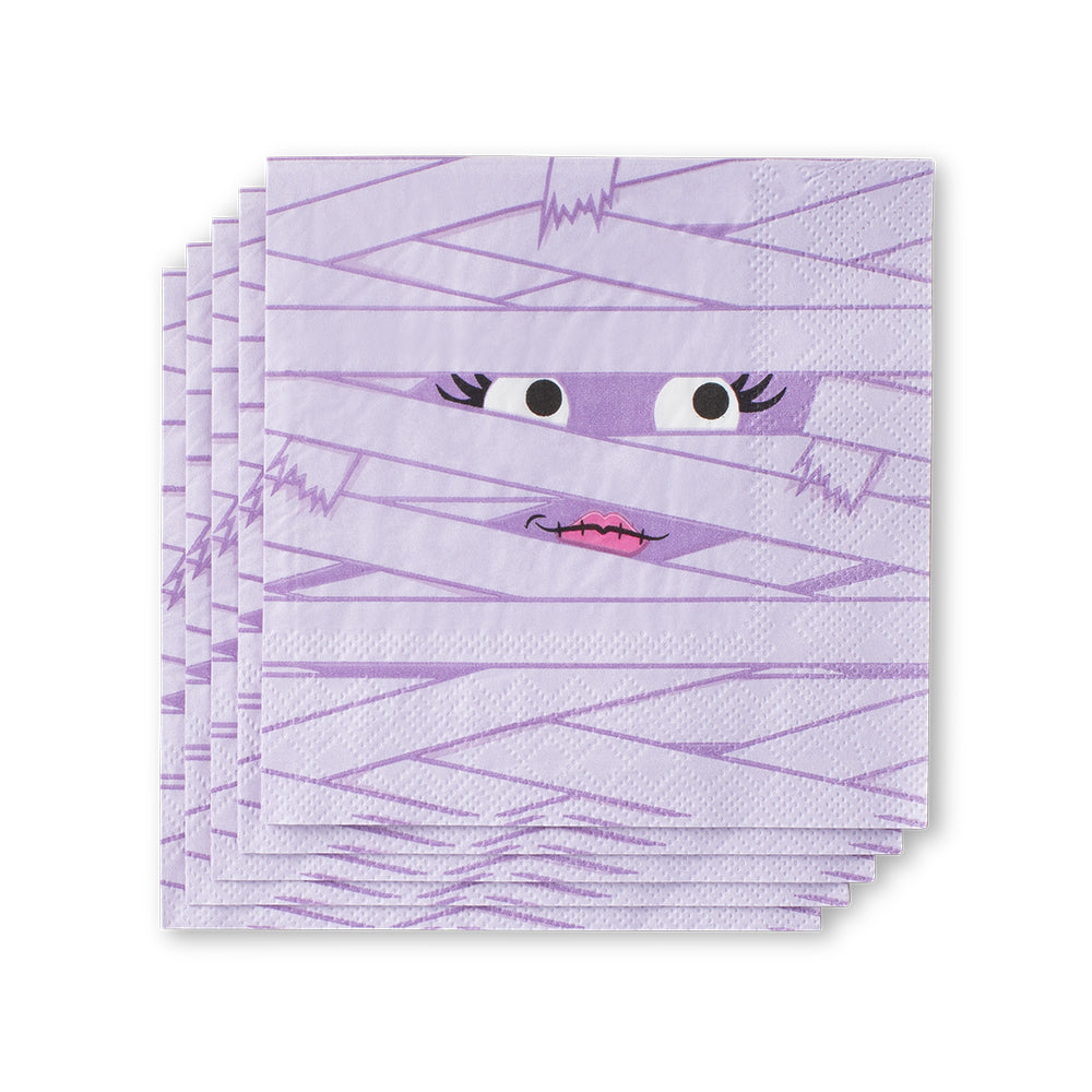 Boo Crew Mummy Cocktail Napkins