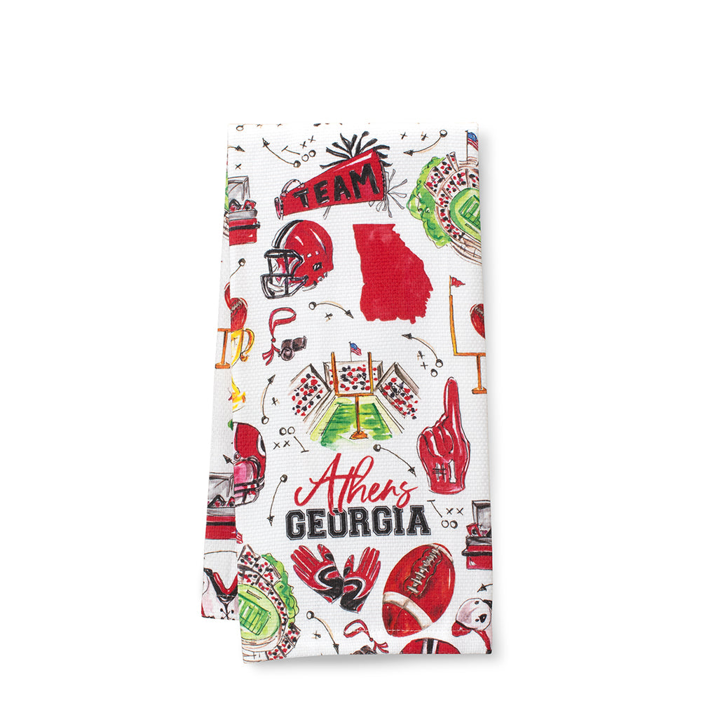 Tailgates in Athens Tea Towel