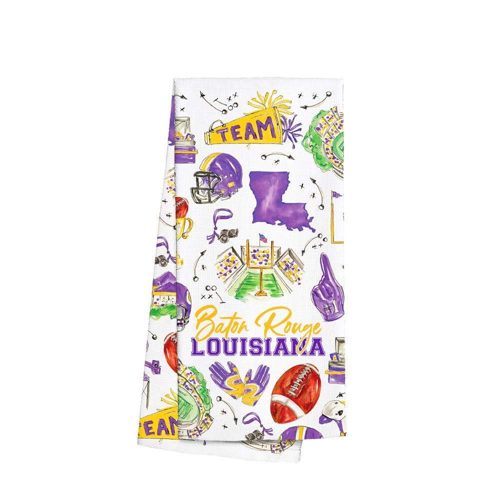 Tailgates in Baton Rouge Tea Towel