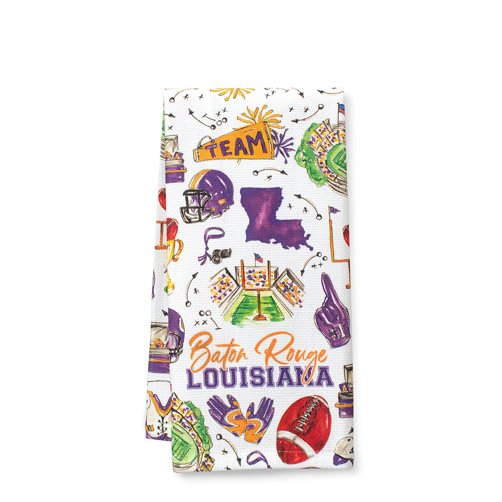 Tailgates in Baton Rouge Tea Towel
