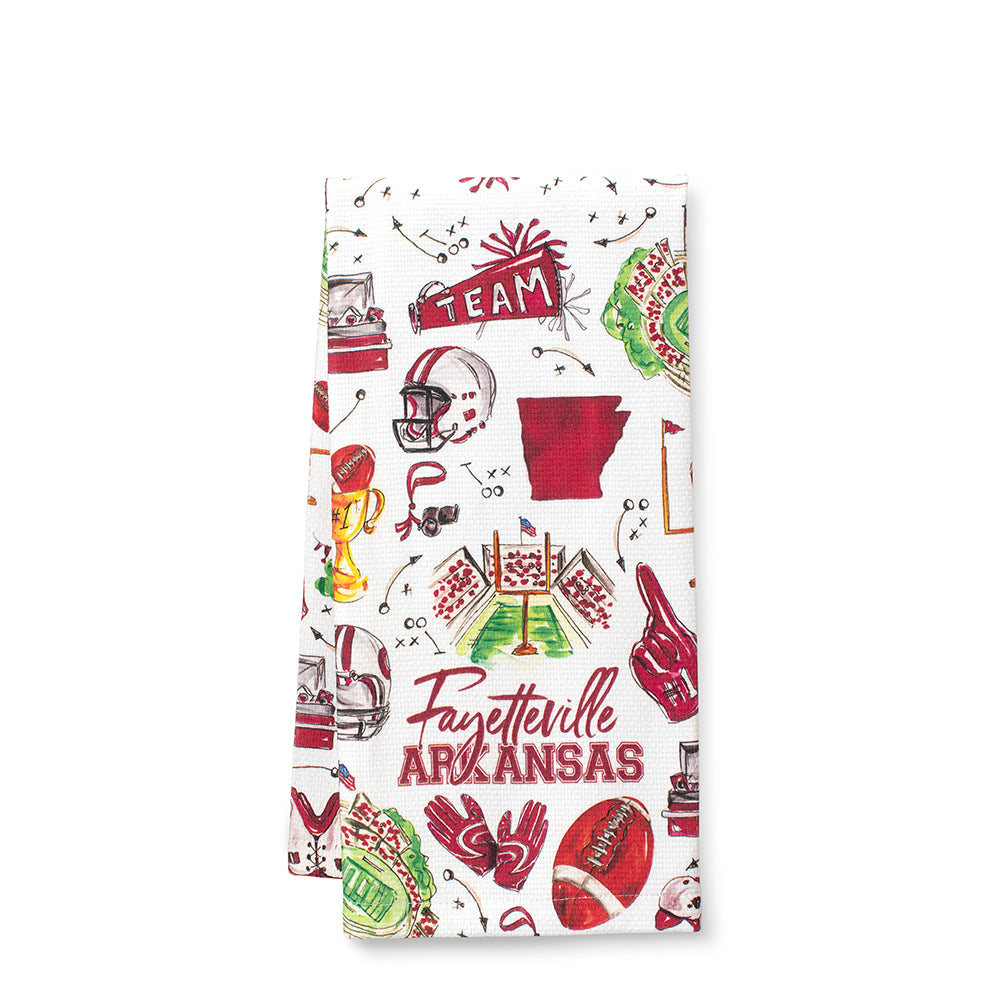Tailgates in Fayetteville Tea Towel