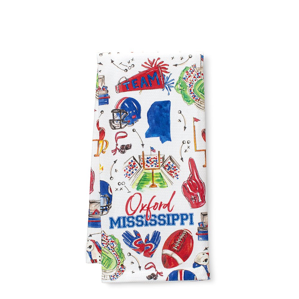 Tailgates in Oxford Tea Towel