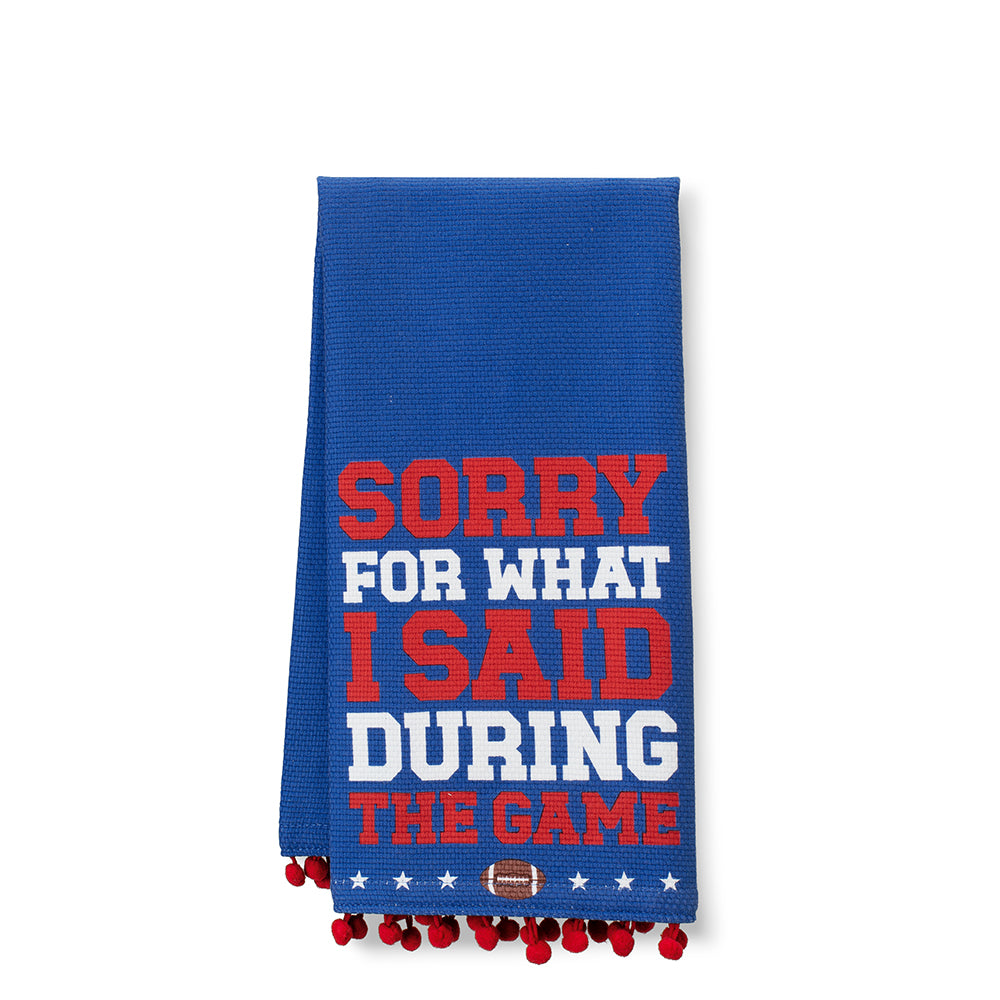 Sorry For What I Said During The Game Royal + Red Tea Towel