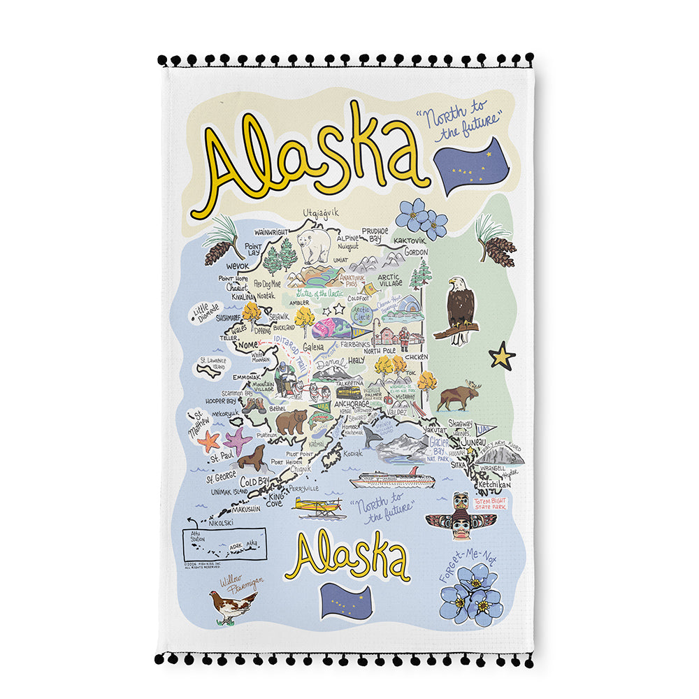 Alaska Tea Towel