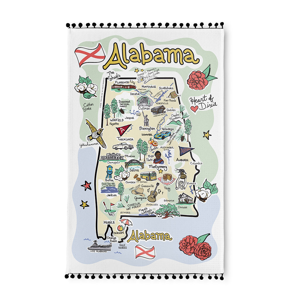 Alabama Tea Towel