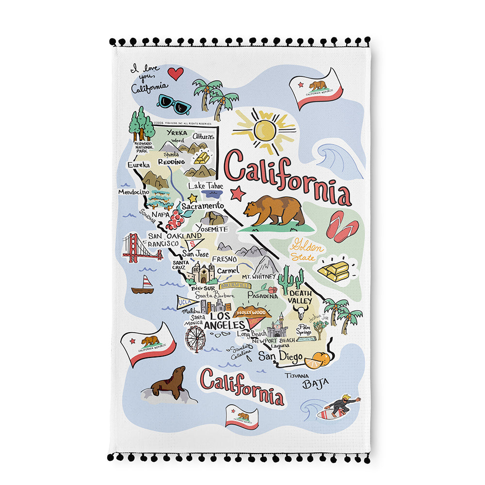 California Tea Towel