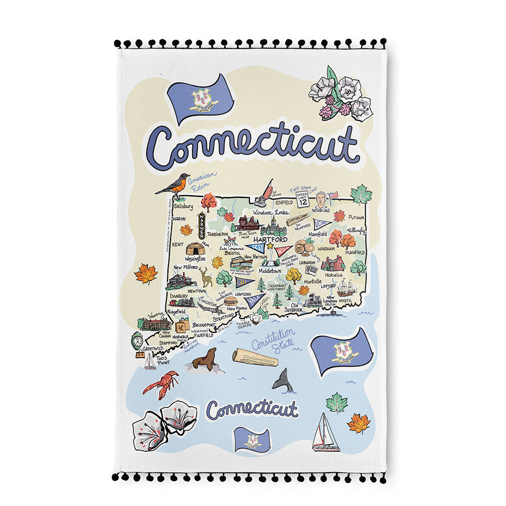 Connecticut Tea Towel