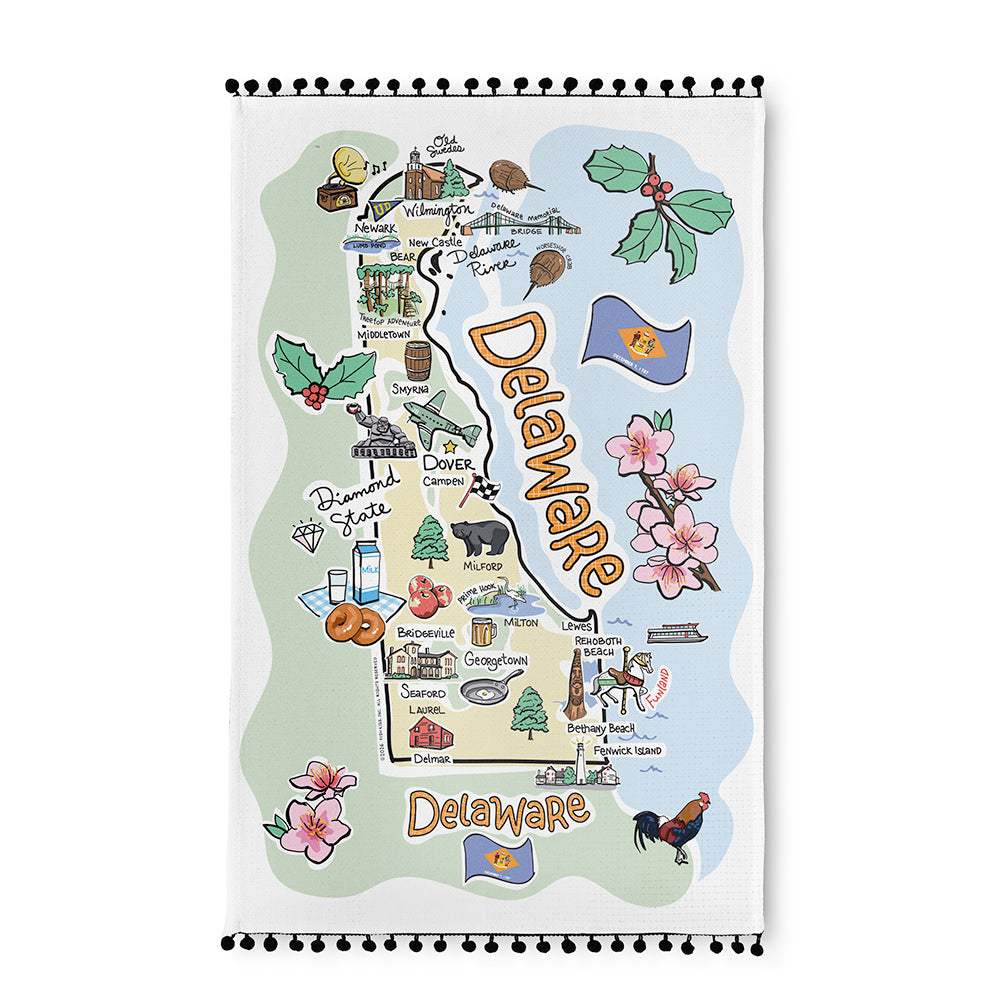 Delaware Tea Towel