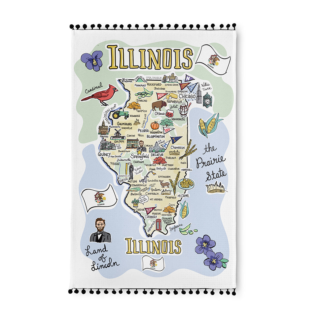 Illinois Tea Towel