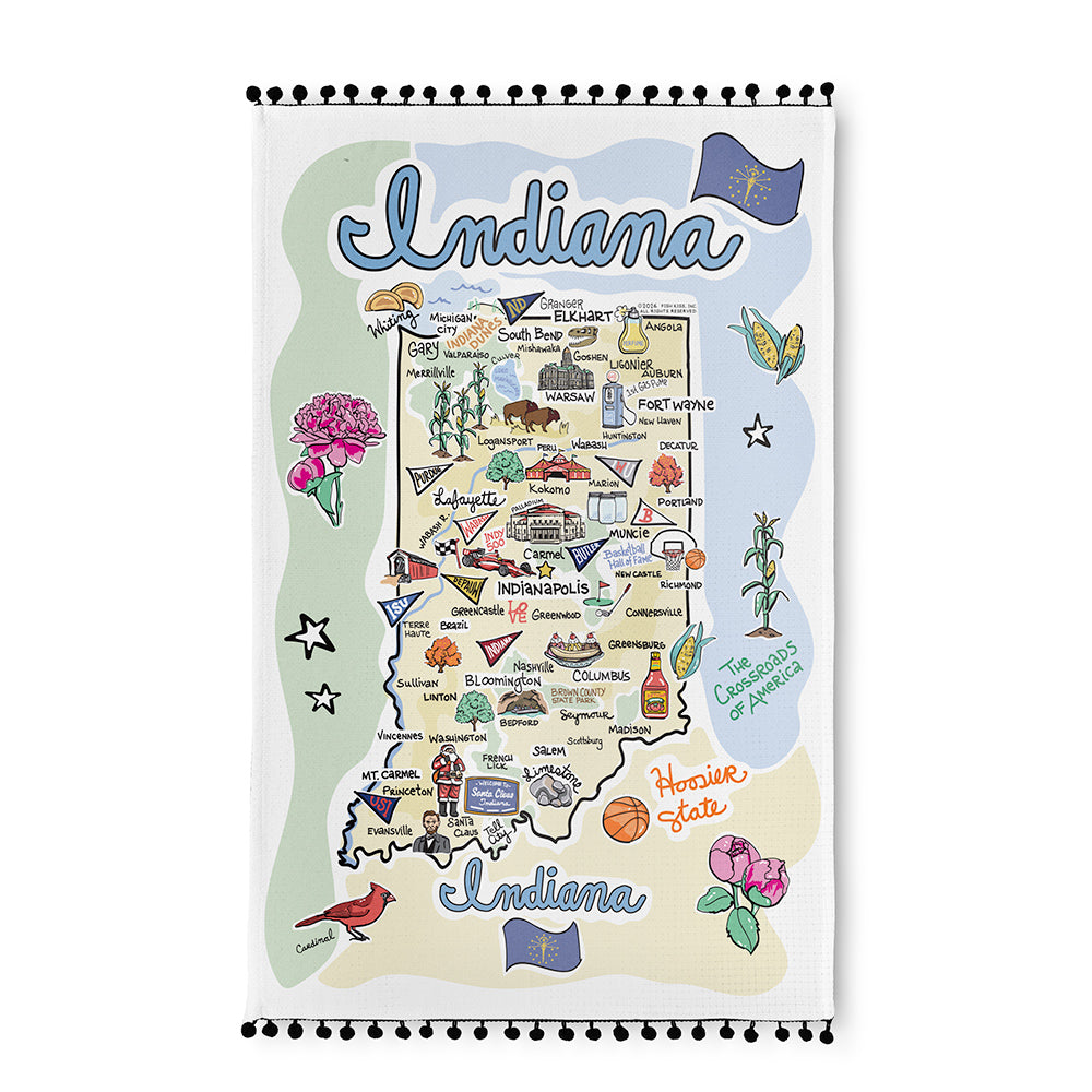 Indiana Tea Towel