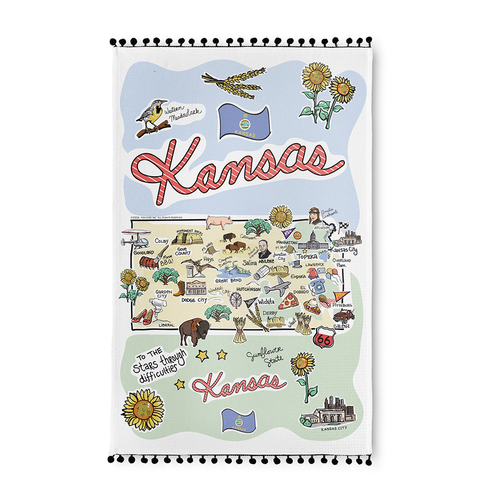 Kansas Tea Towel