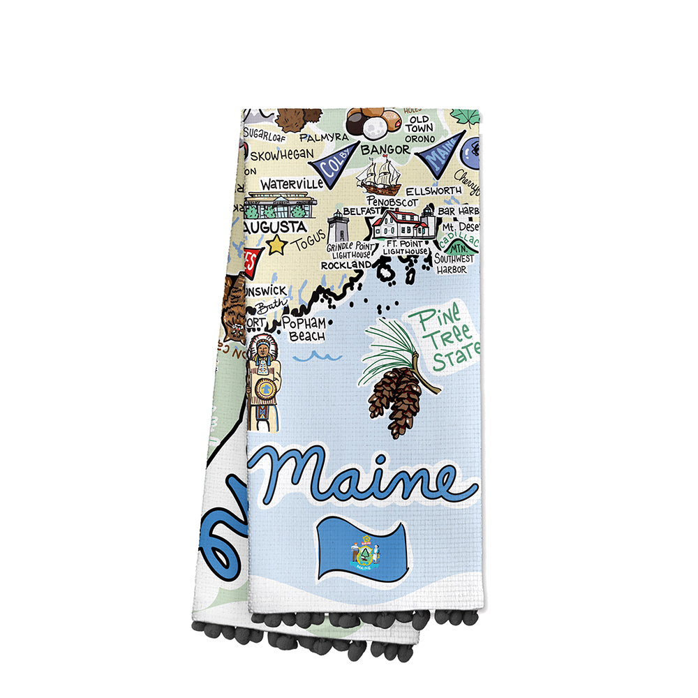 Maine Tea Towel