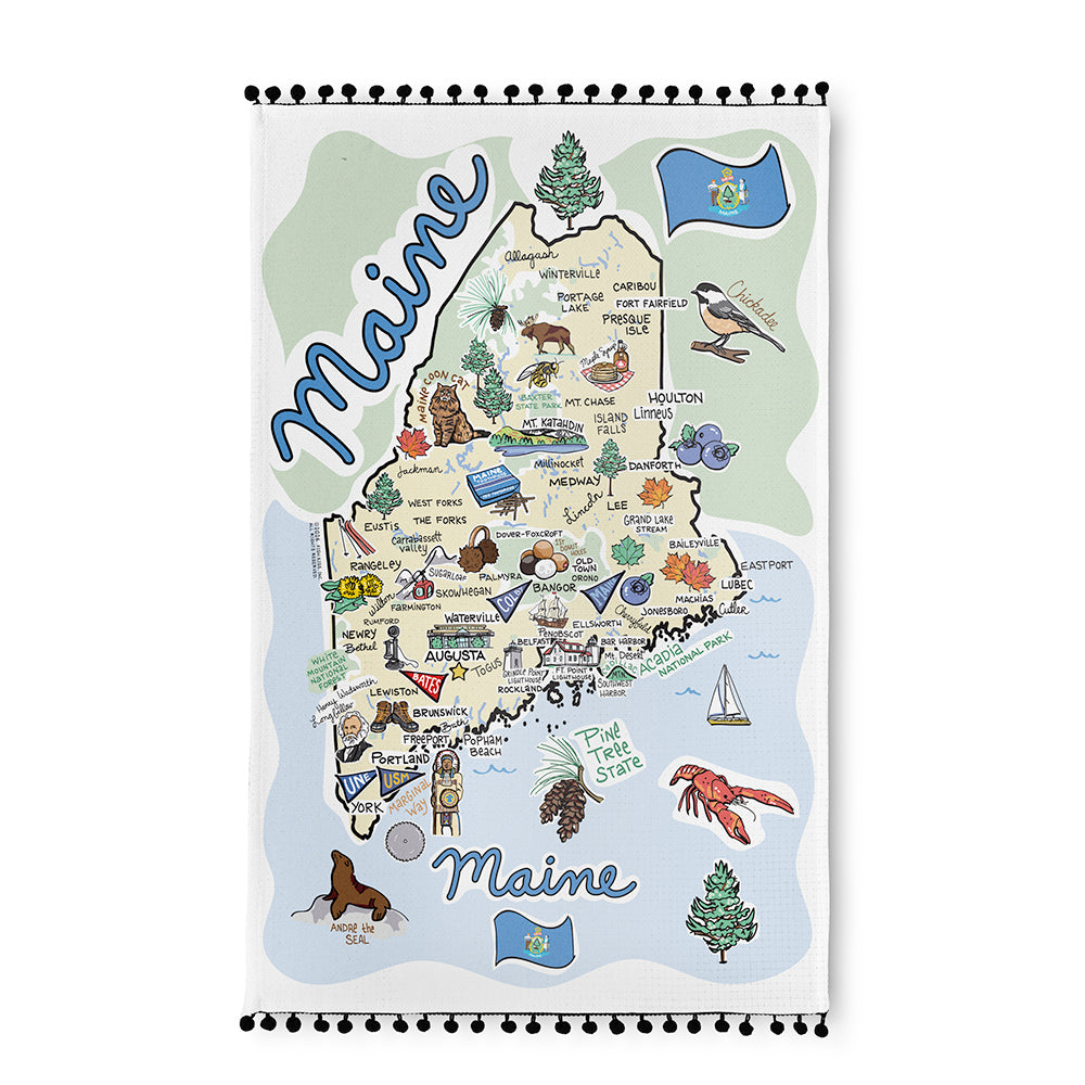 Maine Tea Towel