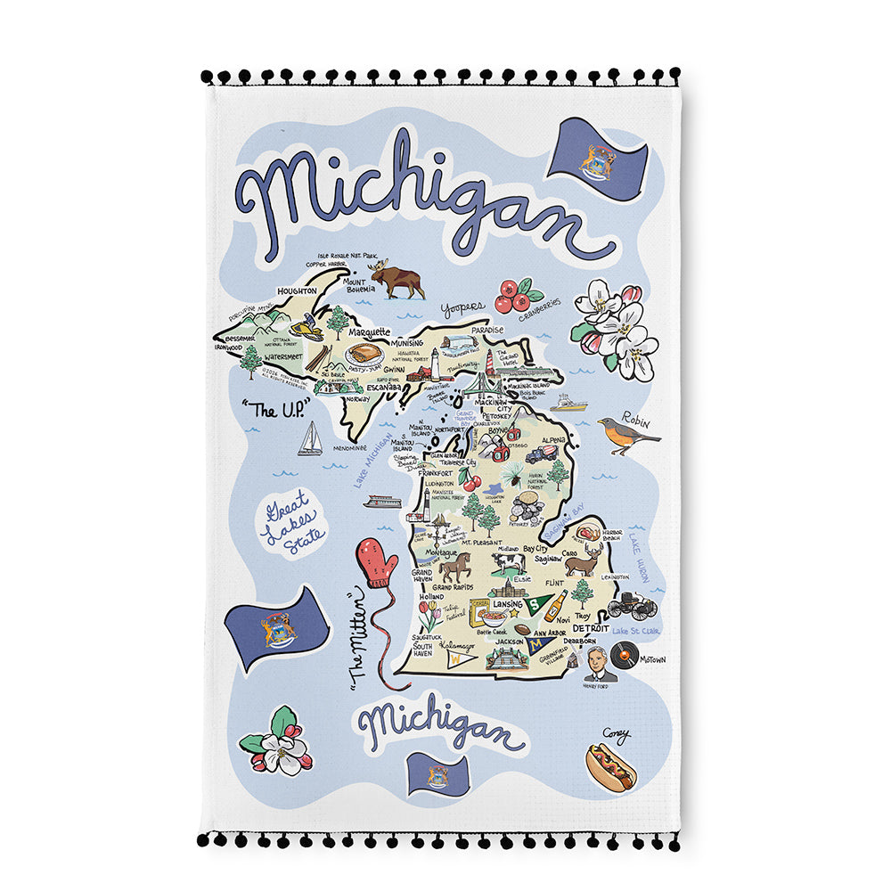 Michigan Tea Towel