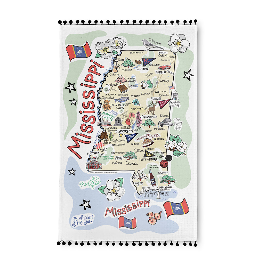 Mississippi Tea Towel