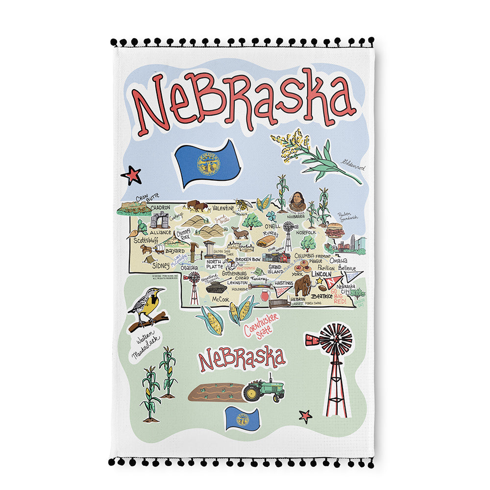 Nebraska Tea Towel