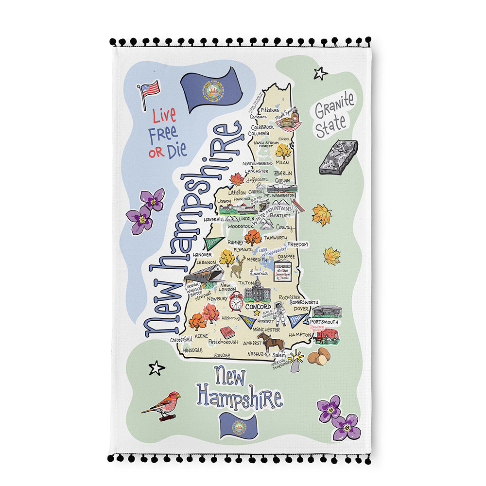 New Hampshire Tea Towel