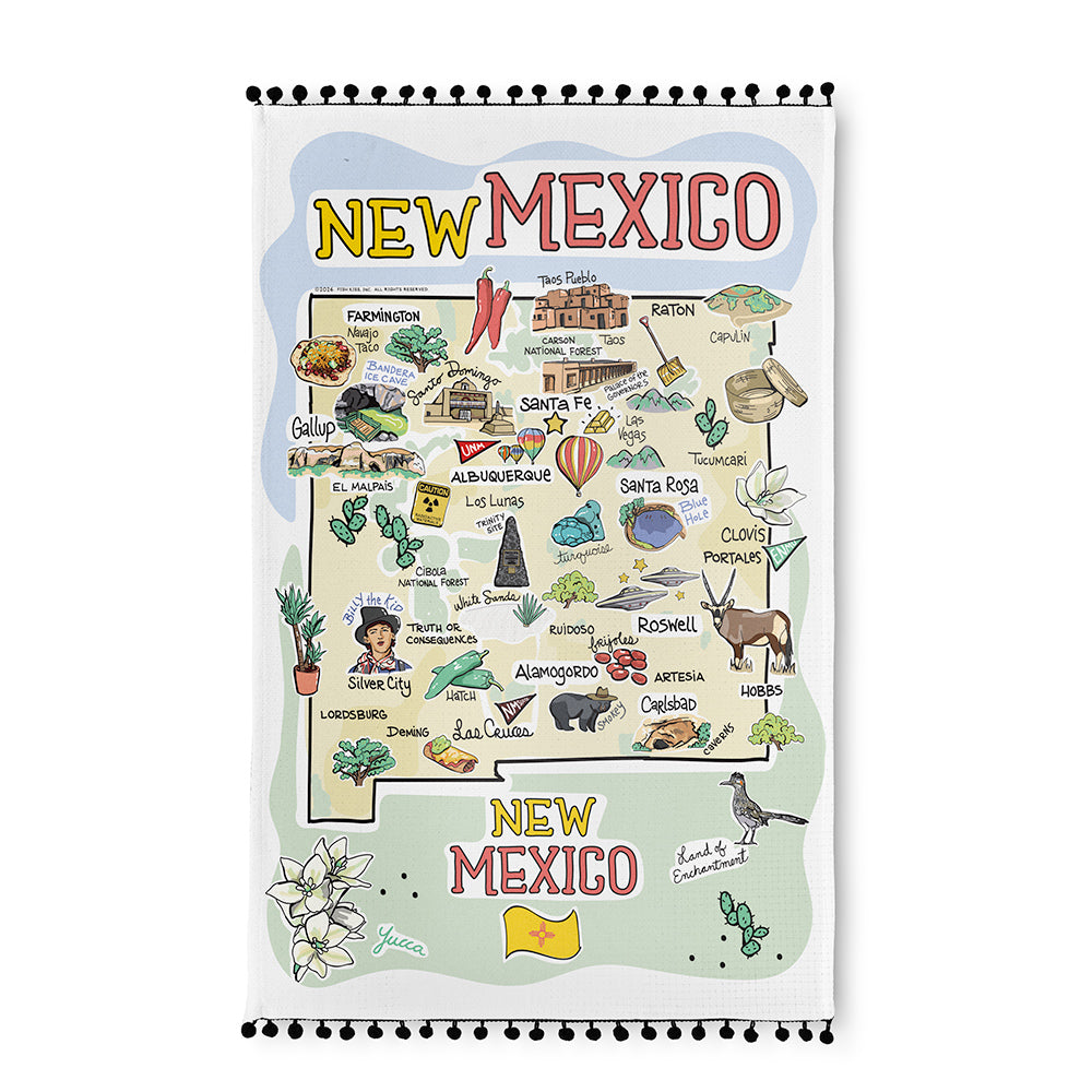 New Mexico Tea Towel