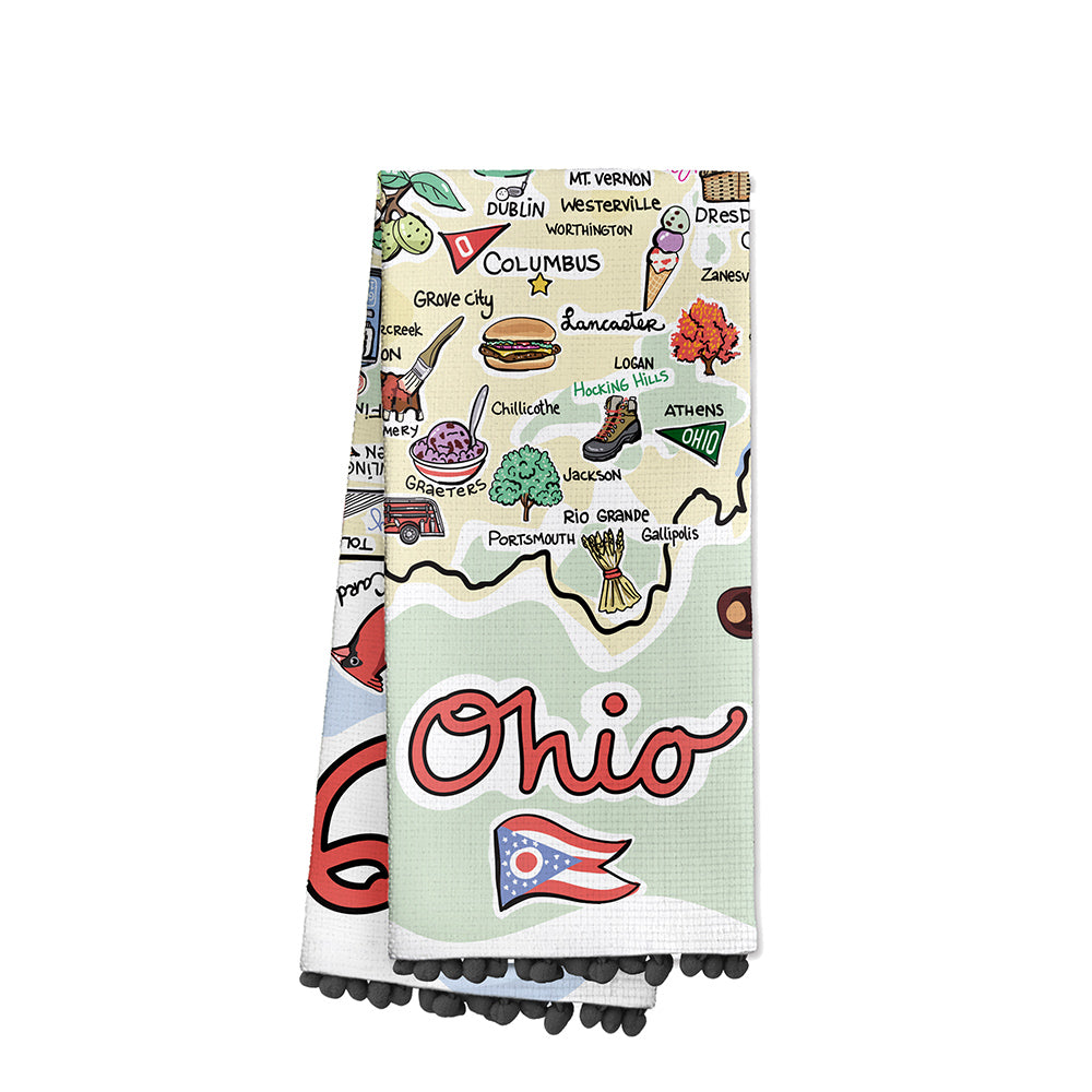 Ohio Tea Towel