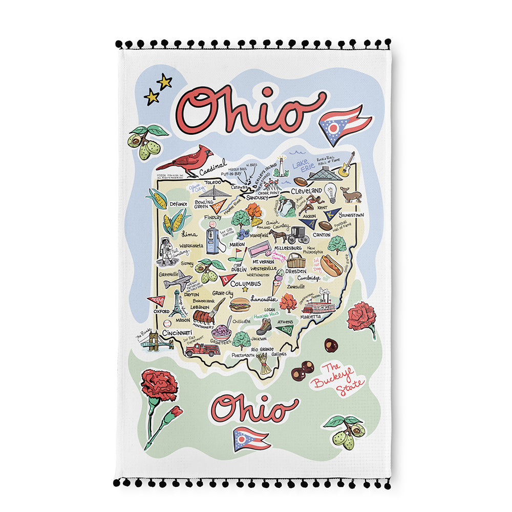 Ohio Tea Towel