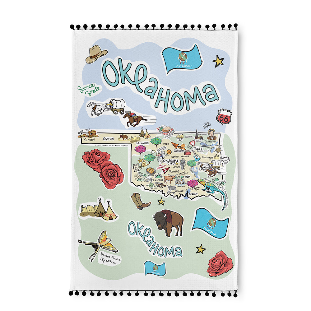 Oklahoma Tea Towel