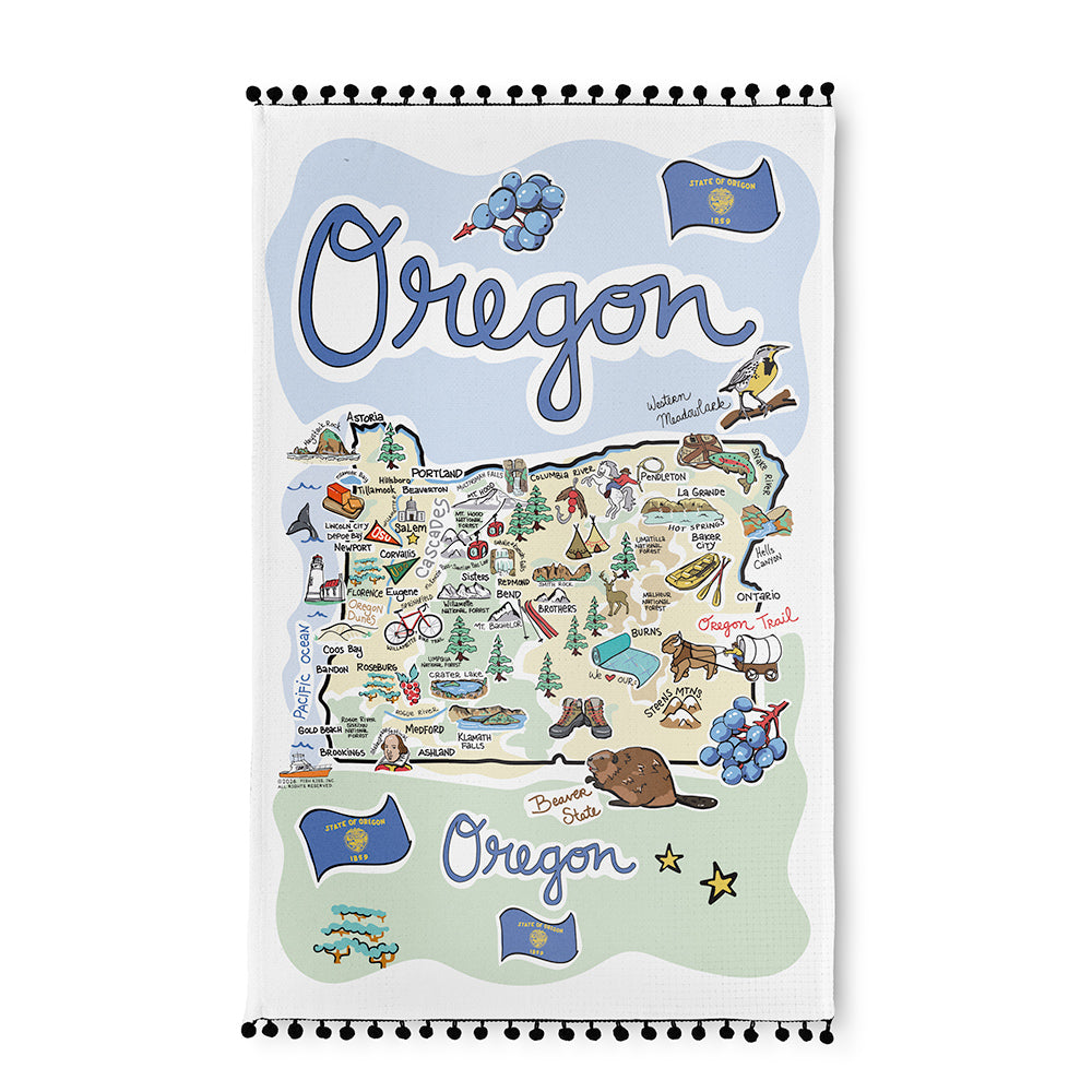 Oregon Tea Towel